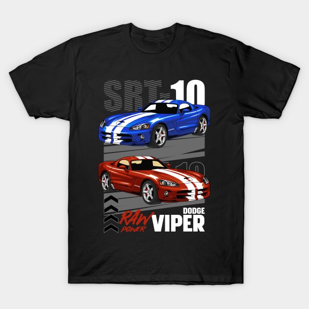 Viper SRT 10 Car T-Shirt by milatees